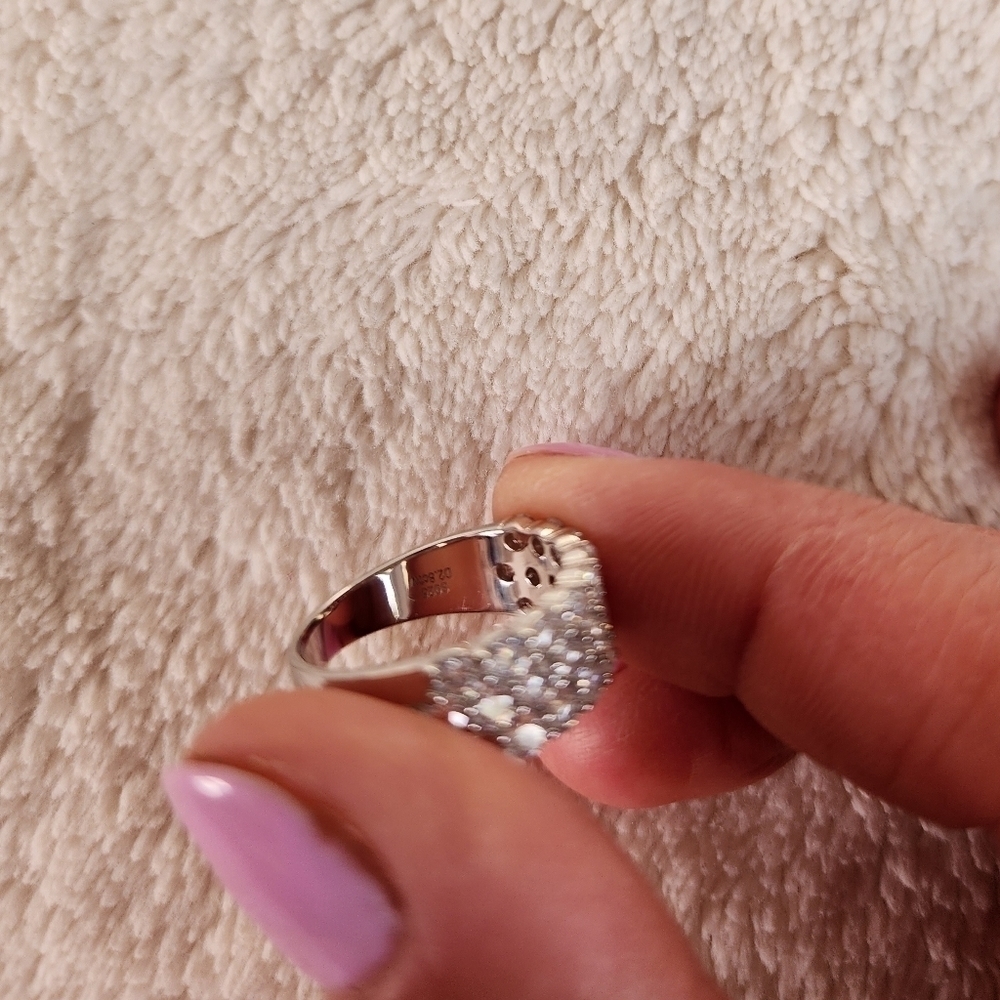 New Certified 2.8 ctw. Brilliant Cut Diamond Moissanite women's ring size 8 - Picture 10 of 13